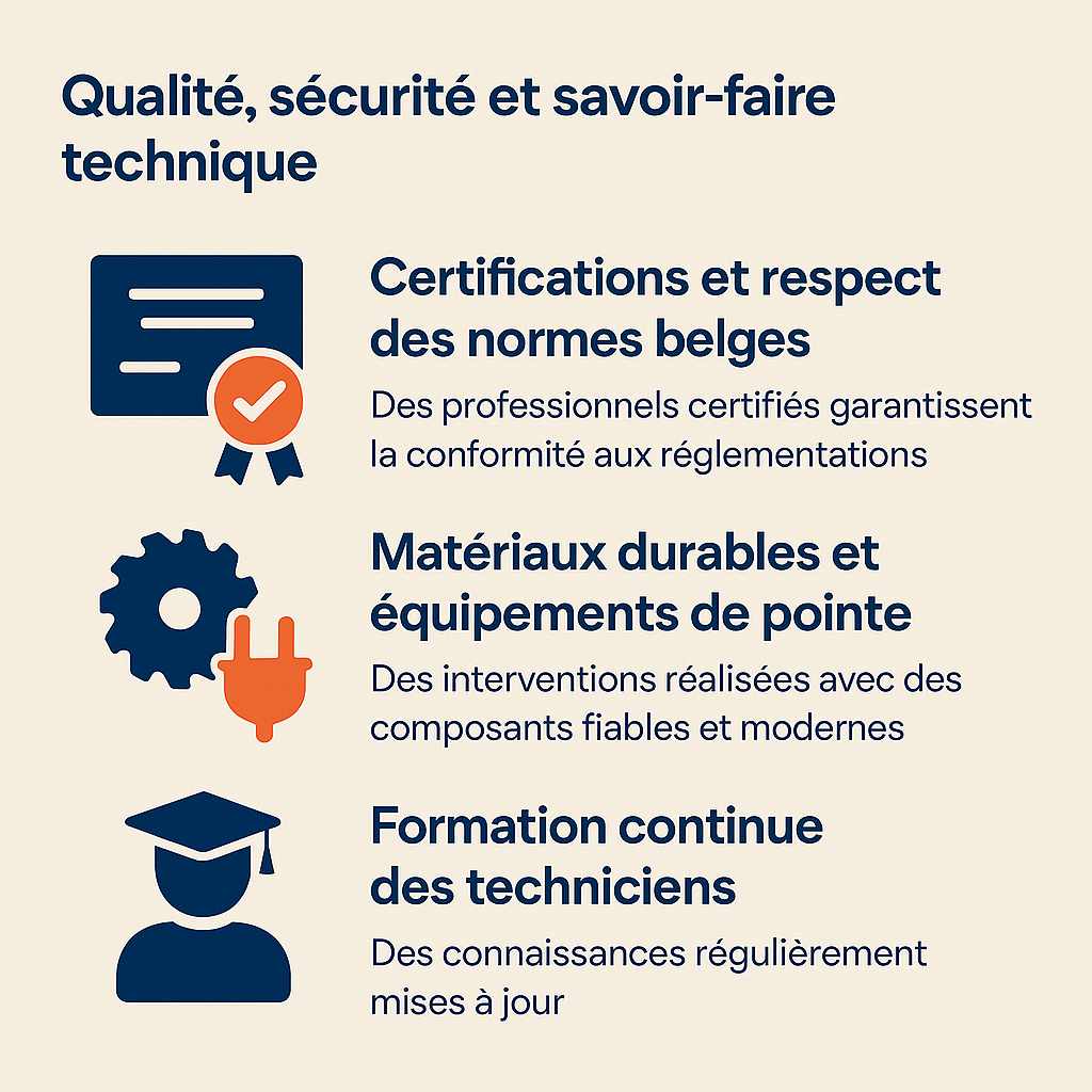 Qualité, sécurité et savoir-faire Chris Elec Srl Rue Idès Vanschepdael 63, 1440 Braine-le-Château