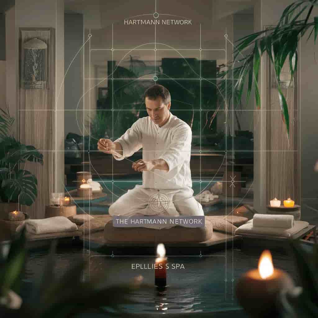 a man in a white robe is doing a meditation