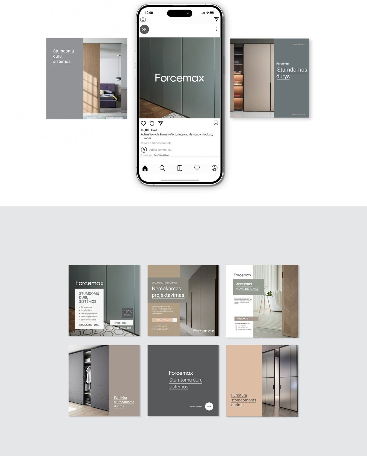 Mobiltilpasset design for selskapet Forcemax