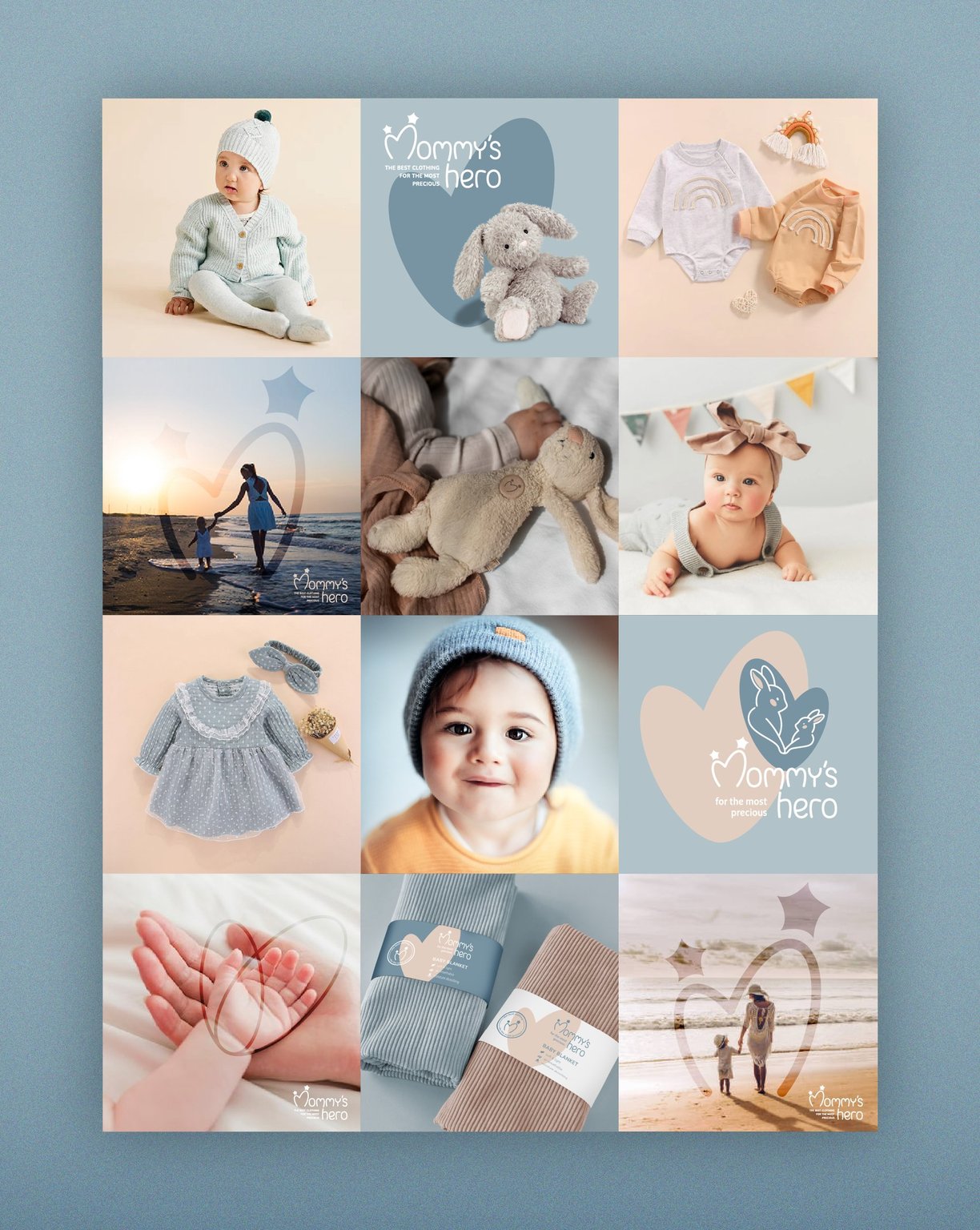 Cute Baby store brand identity Instagram images