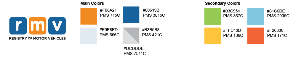 RMV Branding Colors