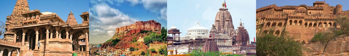 a collage of a castle with a castle in the background
