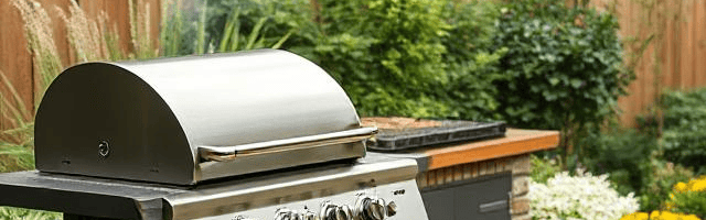 bbq in a garden