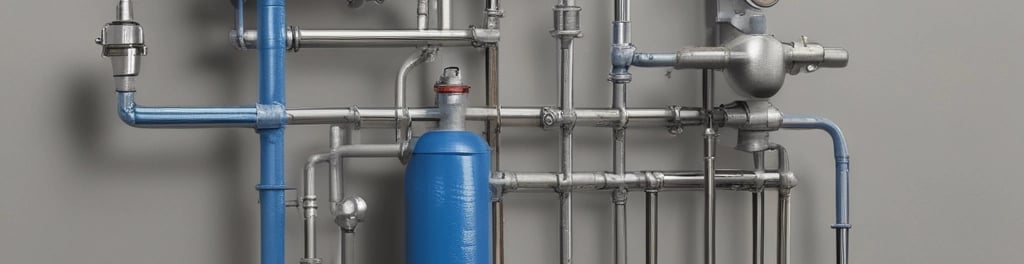 A modern reverse osmosis water filtration device, primarily white and gray in color, is placed on a clean, light-colored surface. The brand name 'Bluewater' and a blue circular button with an 'O' are visible on the front. The device has smooth and sleek contours, indicating a minimalist and contemporary design.