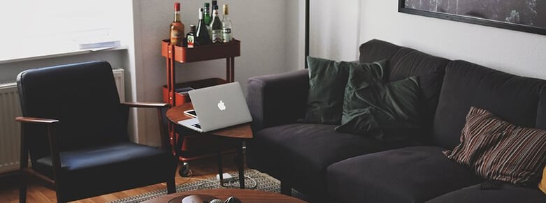 Bright living room with modern inventory