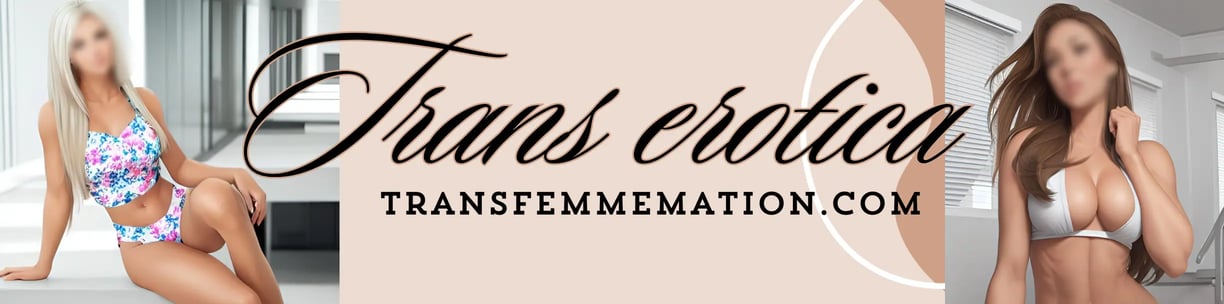 Gorgeous trans model in a seductive pose, highlighting her smooth legs.