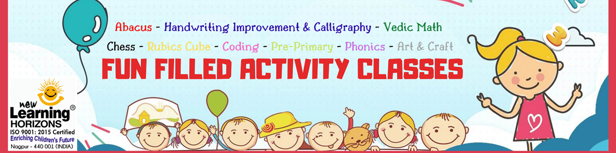 New Learning Horizons funfilled activity classes abacus handwriting calligraphy vedic math chess