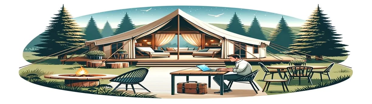 digital nomad glamping