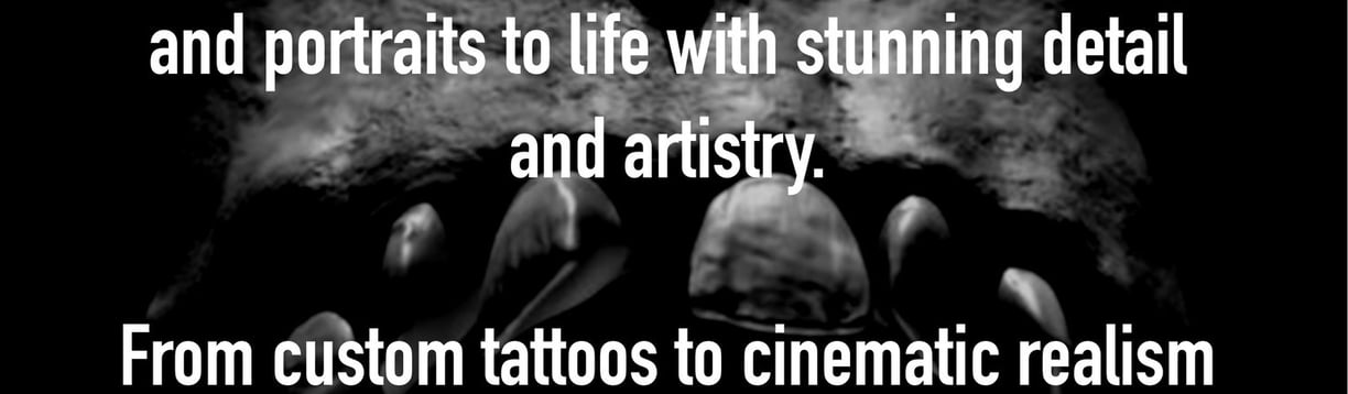 a man with a tattoo on his face and a quote from the author