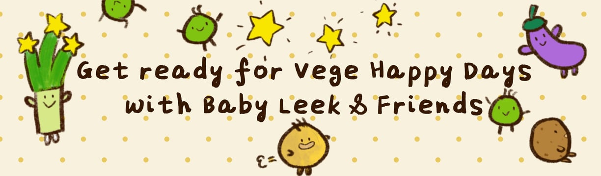 Vege Happy Days with Baby Leek & Friends from the Vegebu planet of Lettuce with friendly aliens