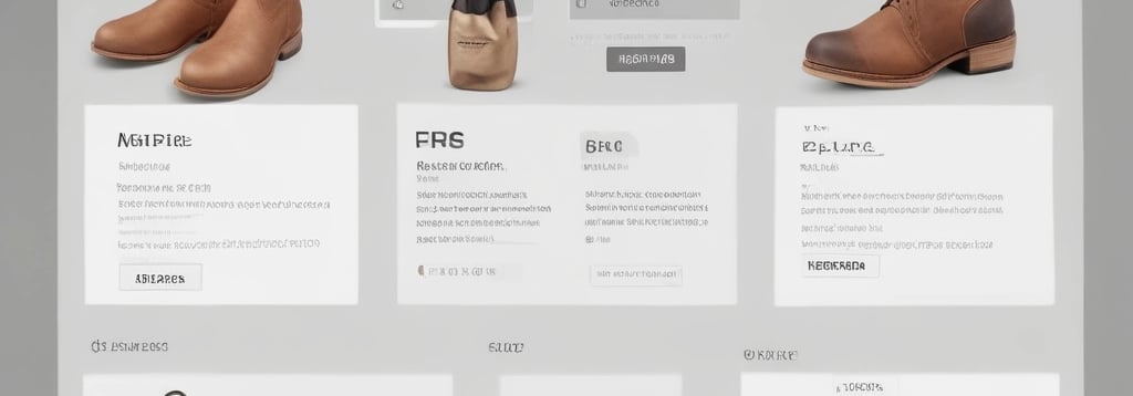 a storefront page with a variety of different types of bags