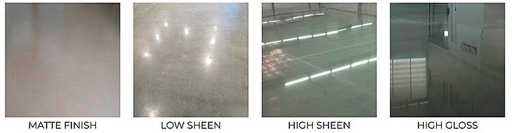 polished concrete sheen sample picture