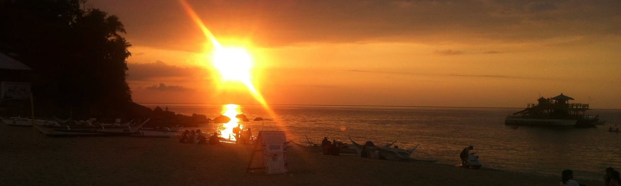 Sunset in the Philippines, learning new cultures