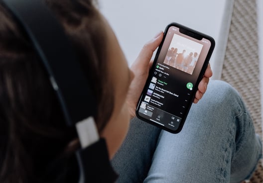 If the user has upgraded to Premium Spotify plan, the ads are not displayed.