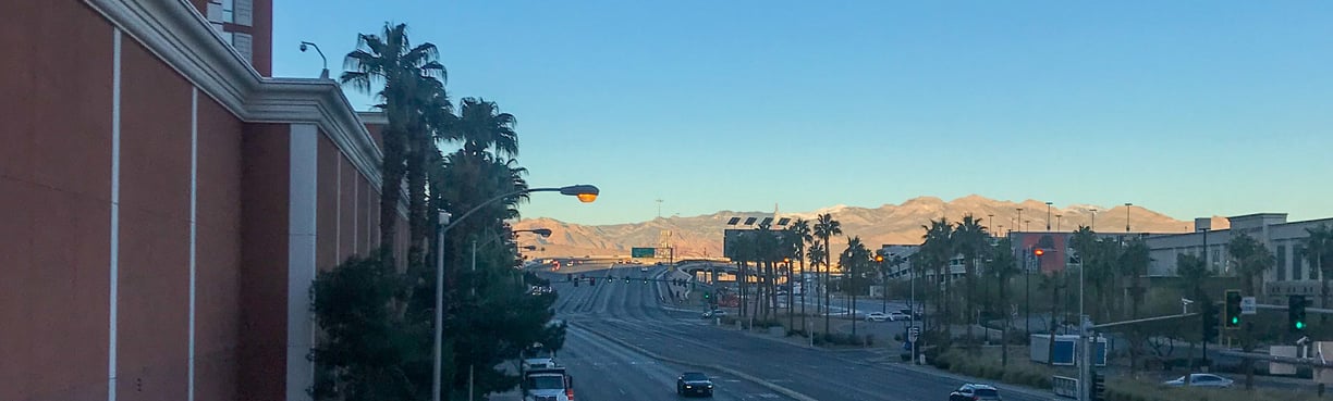 Morning in Las Vegas Strip