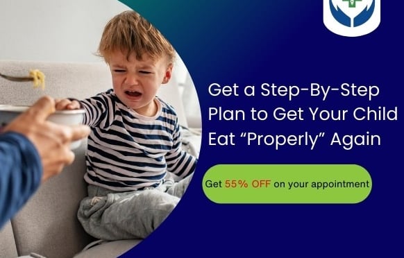 Child not eating? Our doctors will provide you with a plan to get your child to eat properly again. 