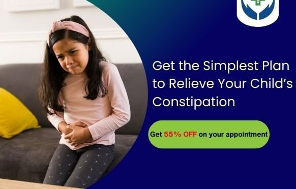 Get the simplest plan to relieve your child's constipation. Book an appointment now.