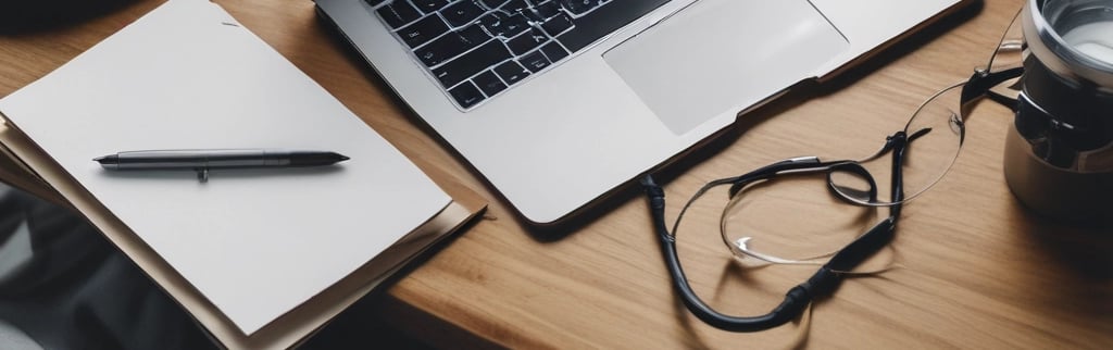 a laptop computer and a cup of coffee on a table