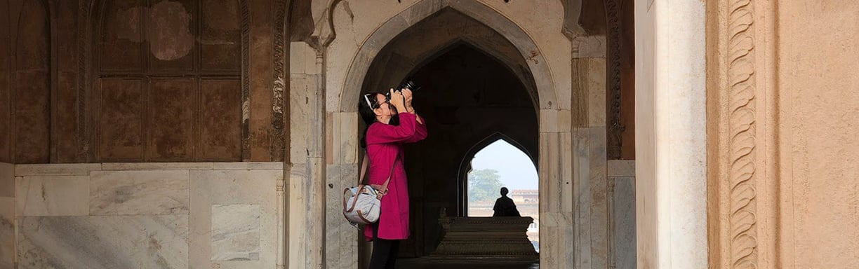 photographer in action