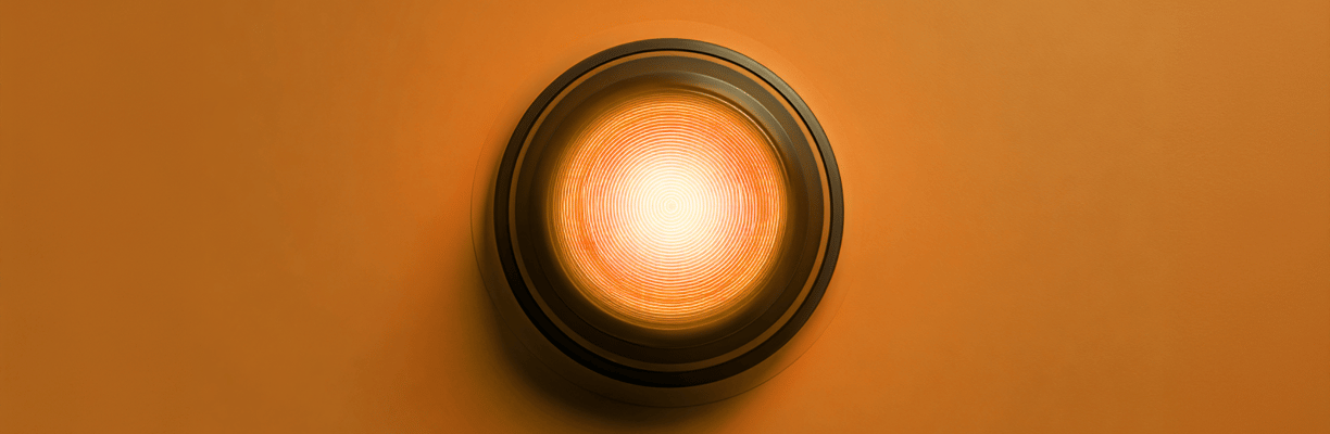 Icône de gyrophare orange symbolisant une intervention urgente en plomberie ou chauffage.