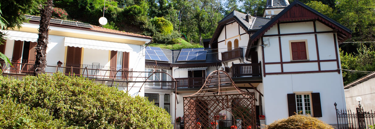 view of villa ombrosa from garden