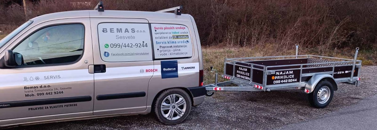 Bemas Kombi i Autoprikolica za najam
