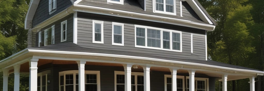 Wooden siding panels are arranged vertically in three distinct colors: green, white, and red. The texture of the wood is visible, with shadow patterns adding depth and contrast.