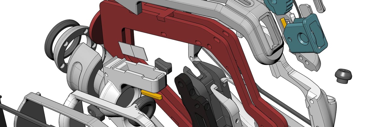 DFM-ready CAD. From concept sketches to finished exploded 3D model