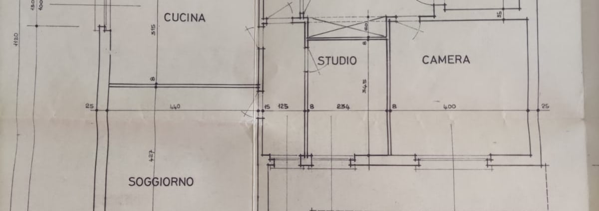 Piantina con progetto di costruzione