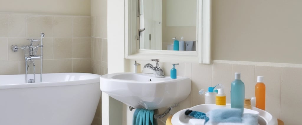 end of tenancy bathroom cleaning bath