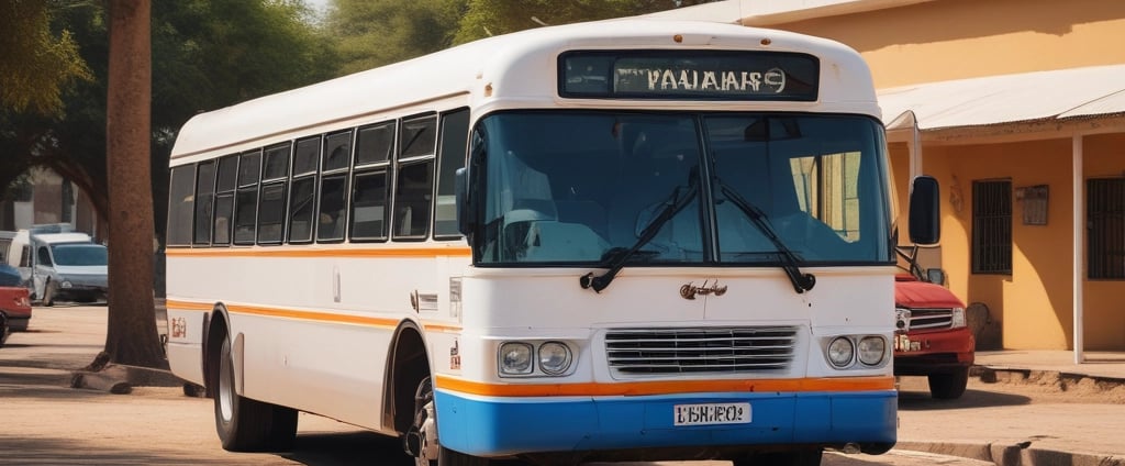 A car rental facility with noticeable signage in red and white is in view. The entrance shows a red vending machine and two trash bins nearby. The surroundings include buildings with visible architectural elements, and the area has some stairs leading up to the rental space.