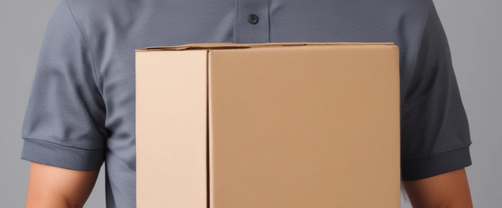 a man holding a box