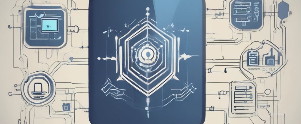 A black device with the brand name 'Cypherock' lies on top of a set of smart cards labeled with numbers 1 to 4. Each card features a chip and wireless symbol, suggesting it is a high-tech, possibly security-related gadget.
