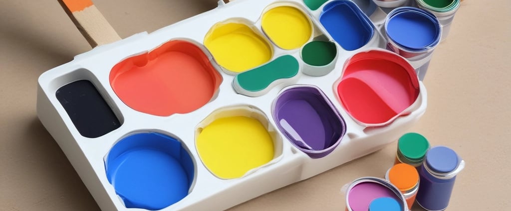 white paint roller
