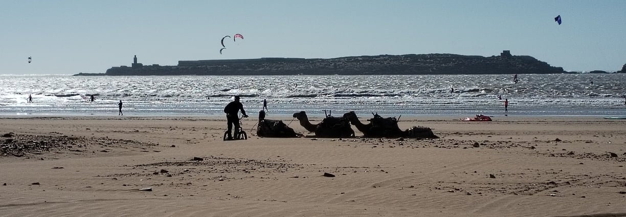 Plage d'Essaouira, Trottinette électrique