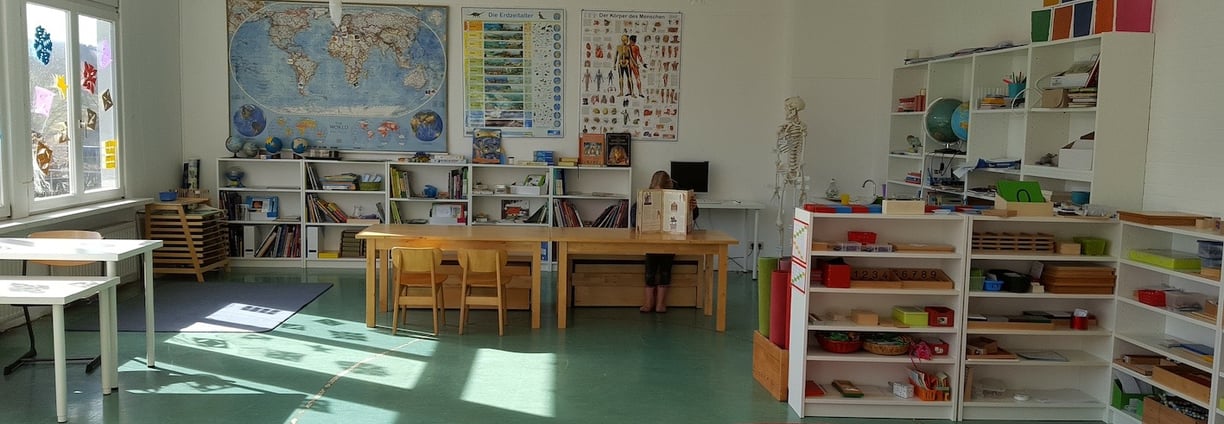Forscherraum in der Anfangszeit der Freien Schule Berkenroth
