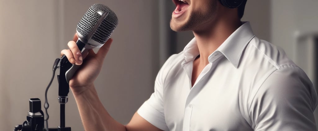 White earphones rest on sheet music with musical notes, accompanied by Scrabble tiles spelling out the word MUSIC.