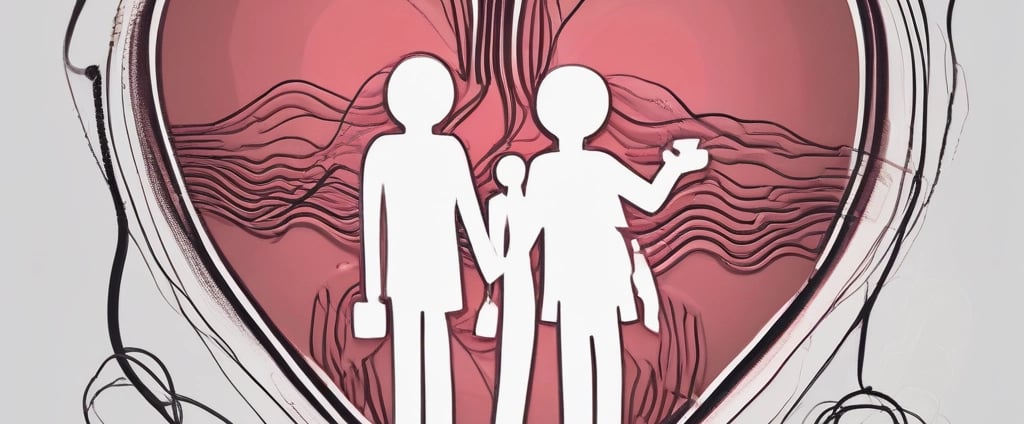 A vibrant red card with the word 'HEALTH' prominently displayed in black text, accompanied by smaller text indicating the number 09 (77) and phrases such as '77 HUMAN NEEDS' and '(physical)' at the top. The background consists of intersecting areas of blue and gray-green color.