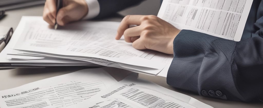 A dimly lit street scene at night features a brick building with a neon sign displaying the words 'INCOME TAX' in red and 'NOTARY PUBLIC' in green. A streetlight illuminates the space immediately around it, creating a contrast with the dark surroundings.