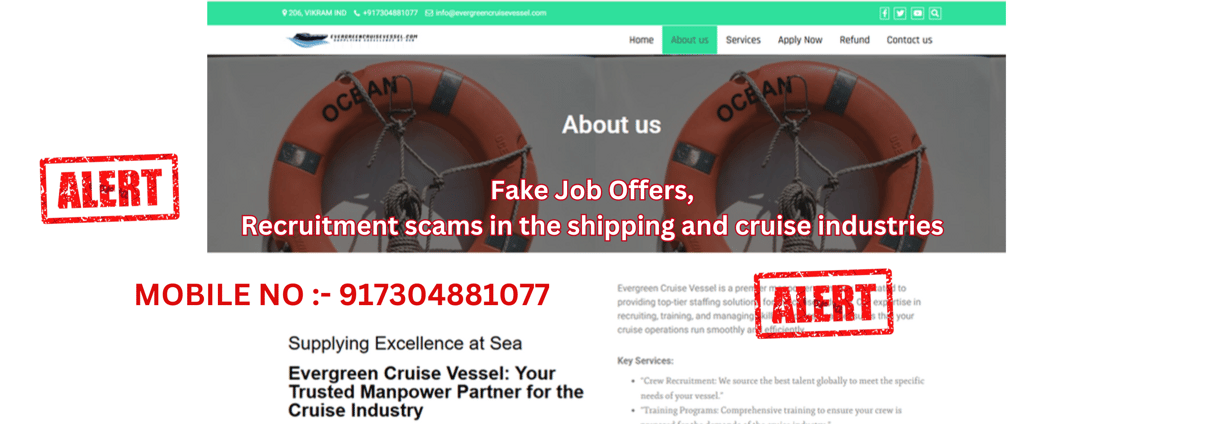 Evergreen Cruise Vessel Job 