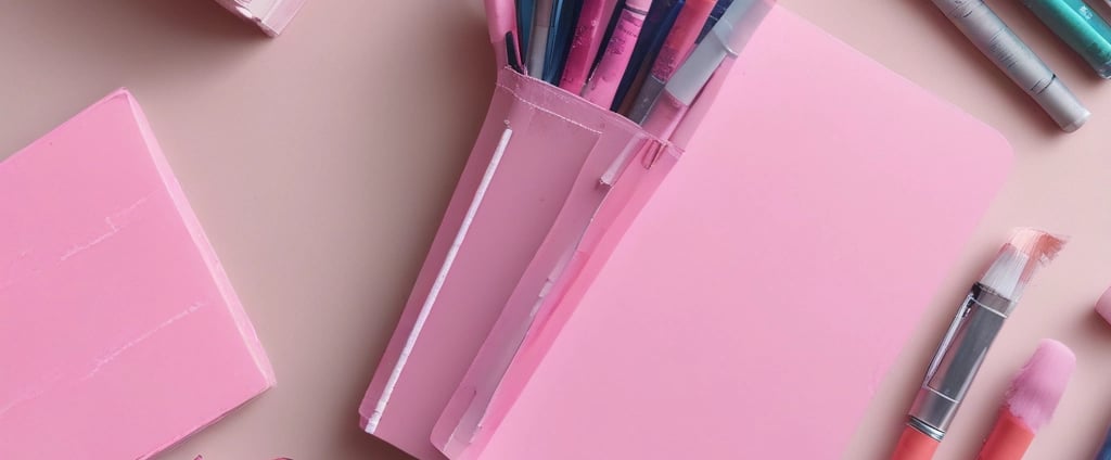 A pink book on a wood table with information on it about crafting
