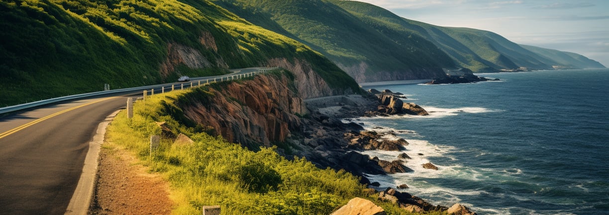 Cabot Trail in Nova Scotia, Maritimes, Canada