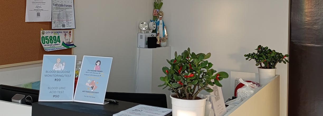 Reception Area of Sioson Medical Clinic