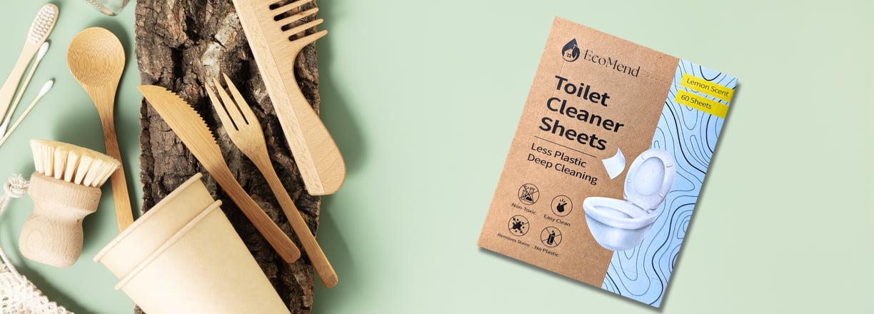 eco friendly household cleaning plastic free products with ecomend toilet cleaner sheets