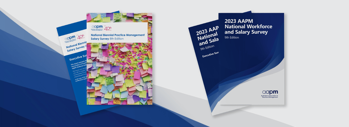 AAPM Salary Survey, typesetting by Michelle Pirovich, Squeezebox