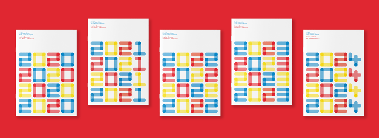 MAD Foundation Annual Report, typesetting by Michelle Pirovich, Squeezebox
