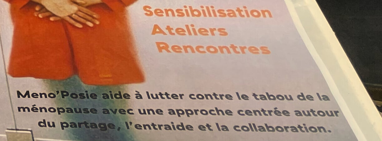 affiche Meno'Posie, association ménopause