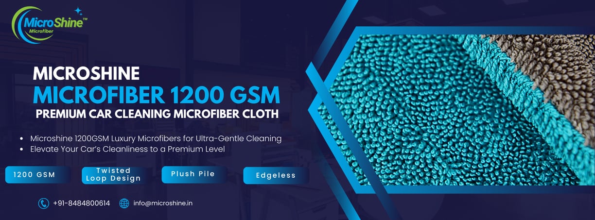 1200 GSM Microfiber Car Cleaning Cloth