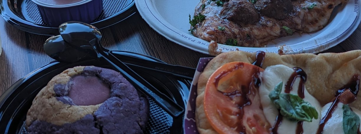 A Selection of Food Tried at the Knotts Boysenberry Festival