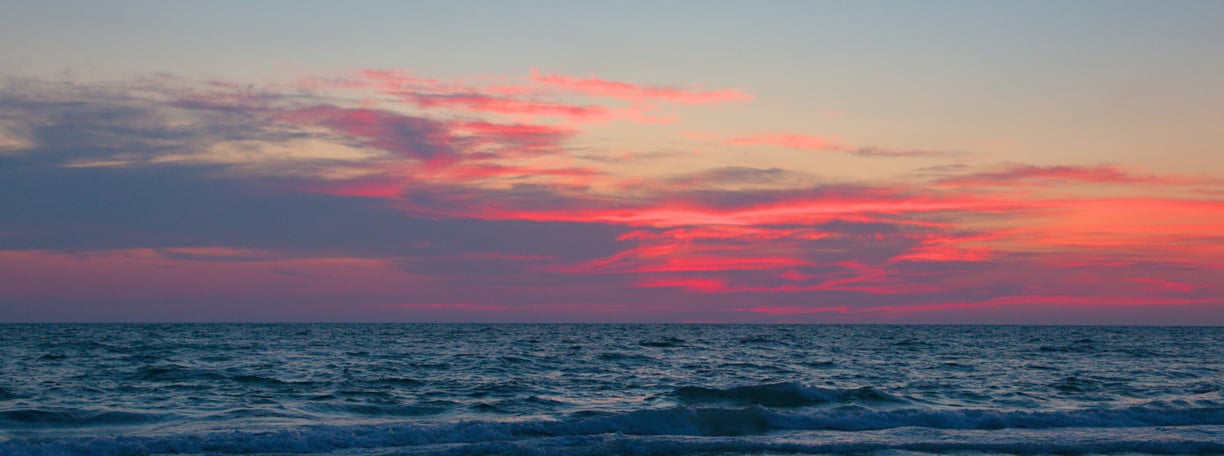 After sunset in Clearwater Beach, Florida